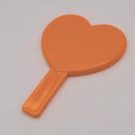 Heart-Shaped Hand Mirror — Orange