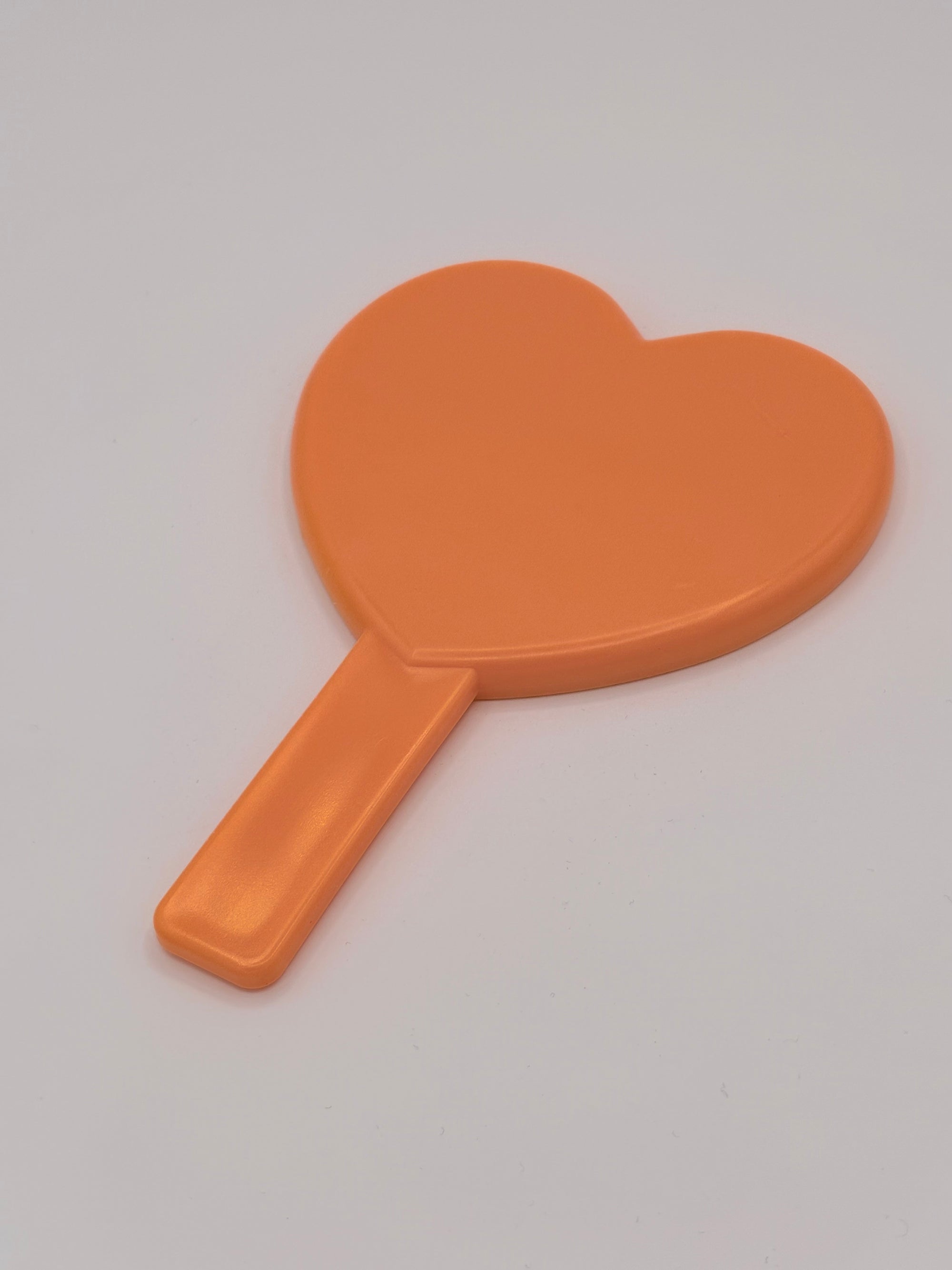 Heart-Shaped Hand Mirror — Orange