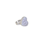 Heart Glue Rings 100 Pack- White